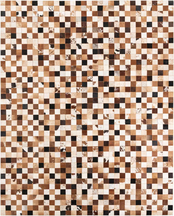 8' x 10' Cowhide Leather Rug