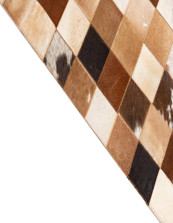 Detail image of 8' x 10' Cowhide Leather Rug