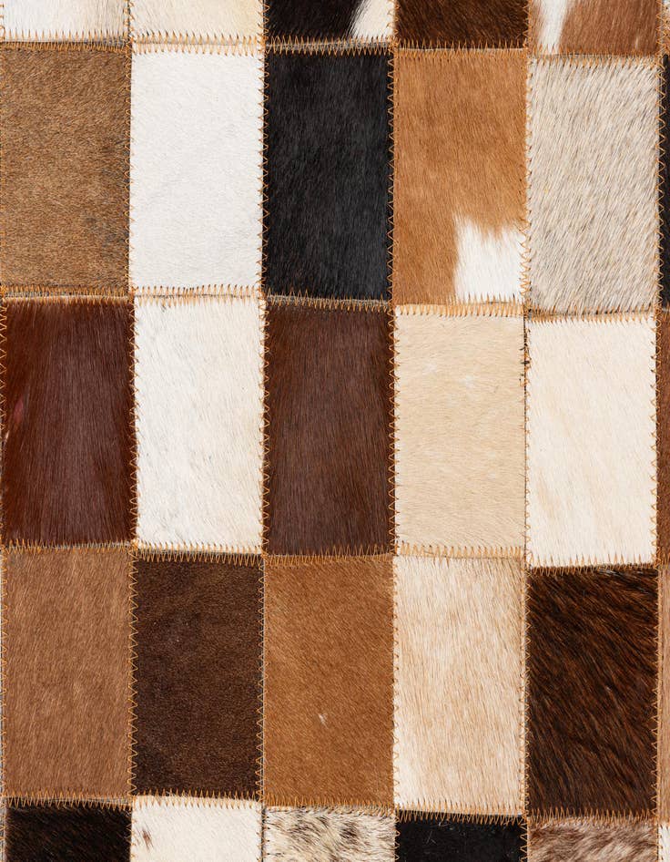 Detail image of 8' x 10' Cowhide Leather Rug