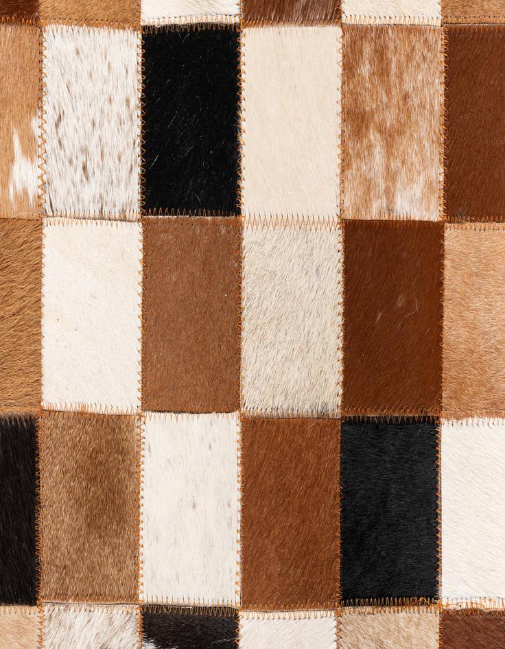 Detail image of 8' x 10' Cowhide Leather Rug