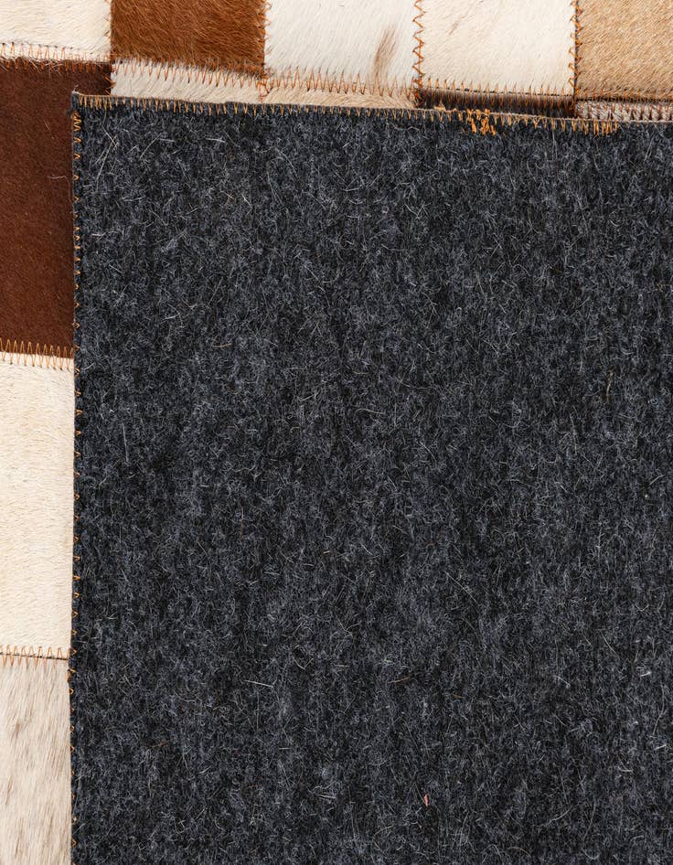 Detail image of 8' x 10' Cowhide Leather Rug