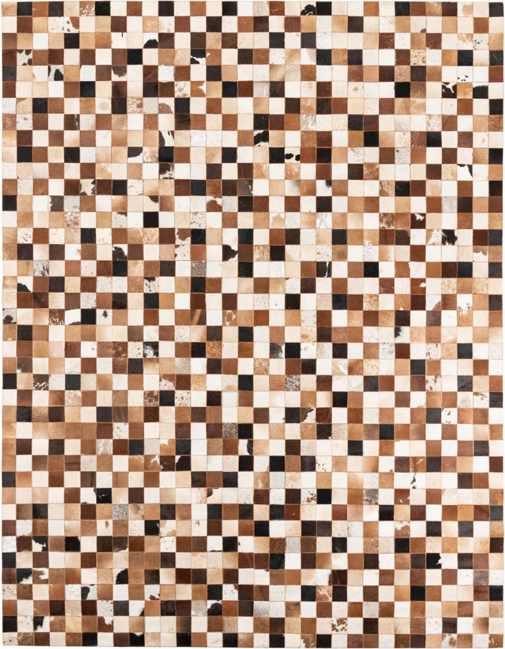 Detail image of 8' x 10' Cowhide Leather Rug
