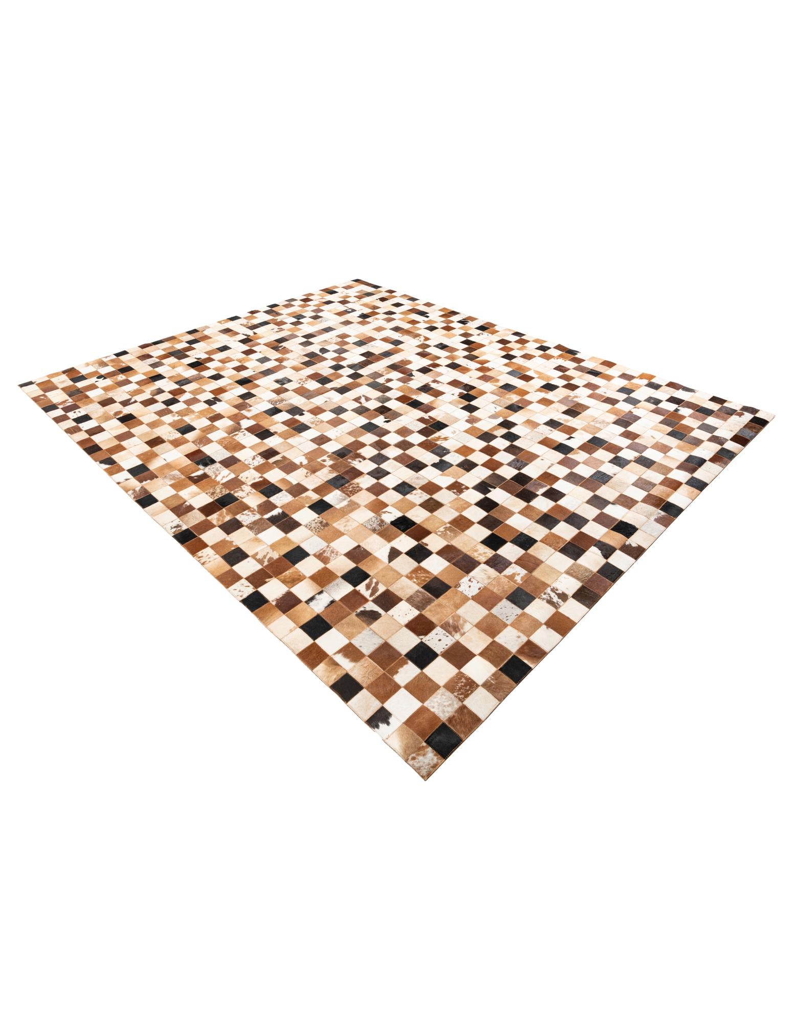 8' x 10' 2 Cowhide Leather Rug