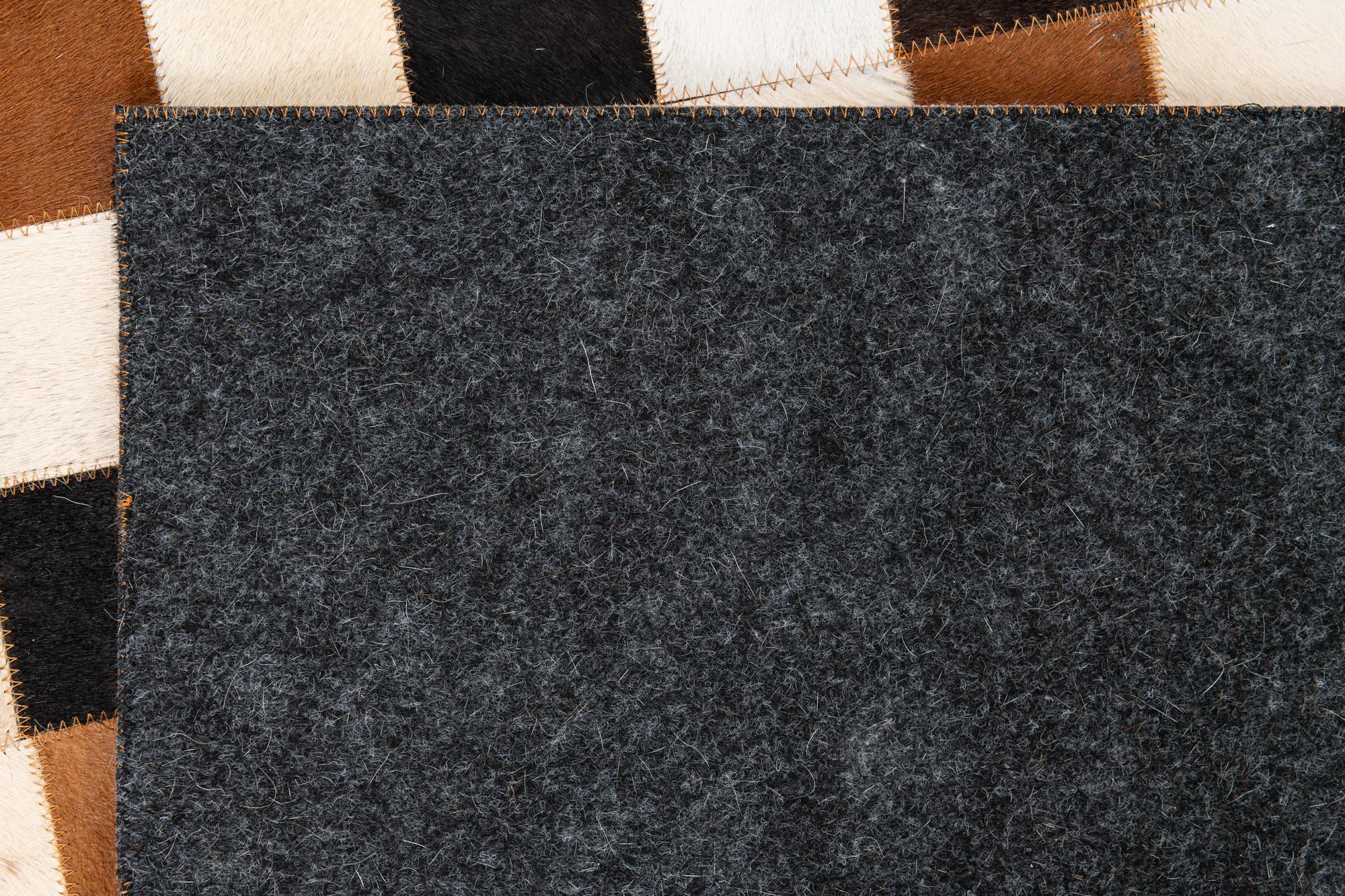 8' x 10' 2 Cowhide Leather Rug