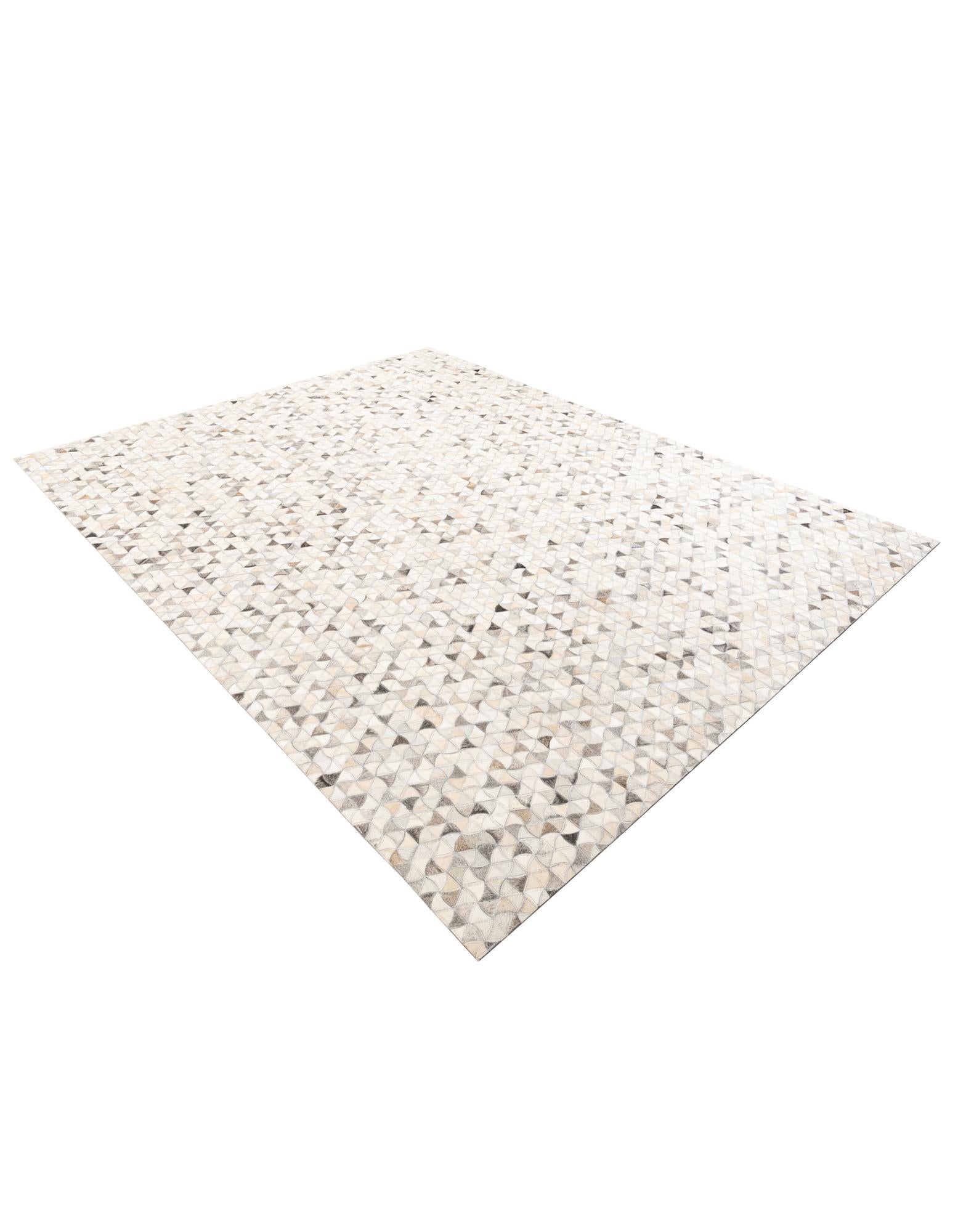 8' x 9' 10 Cowhide Leather Rug