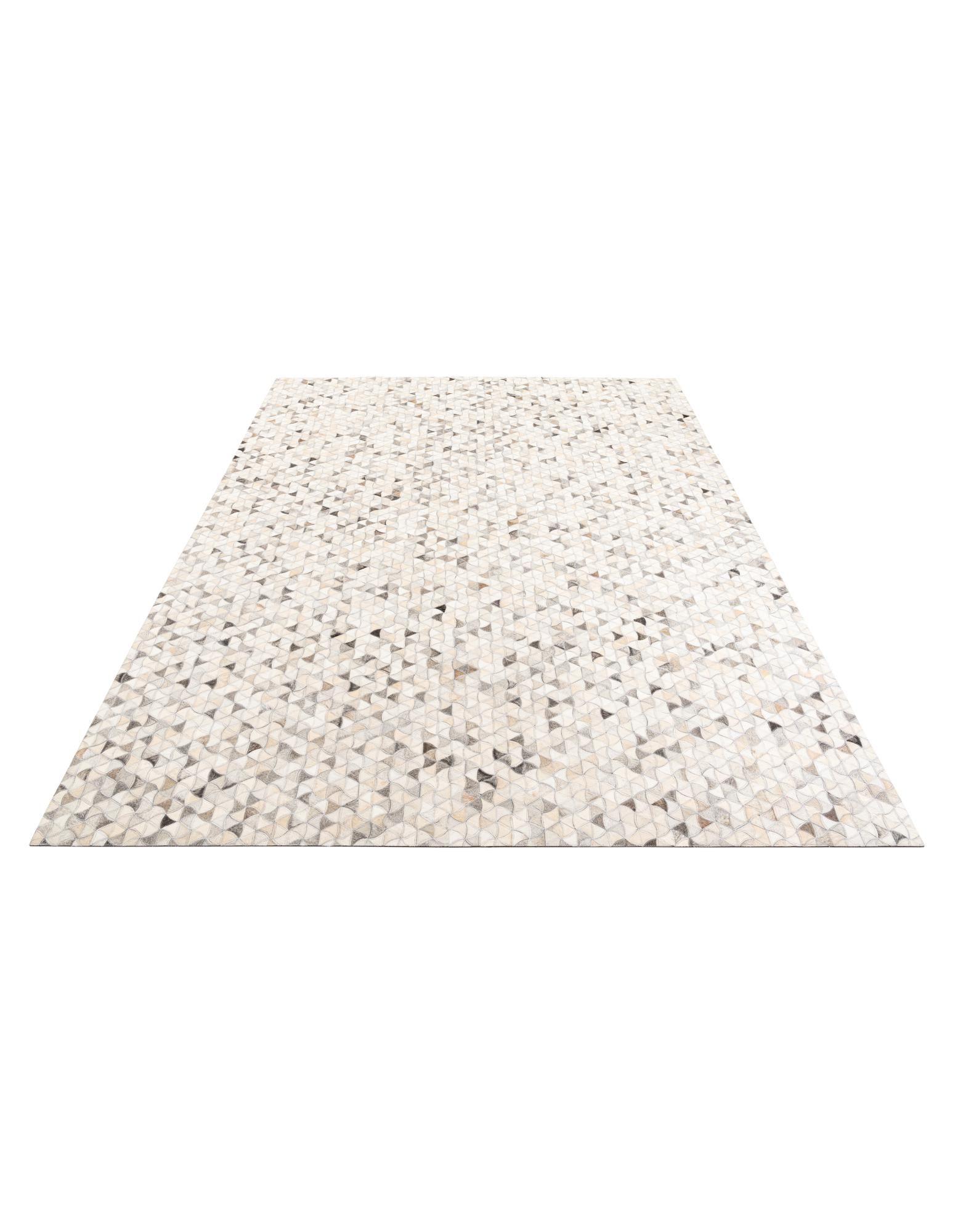 8' x 9' 10 Cowhide Leather Rug