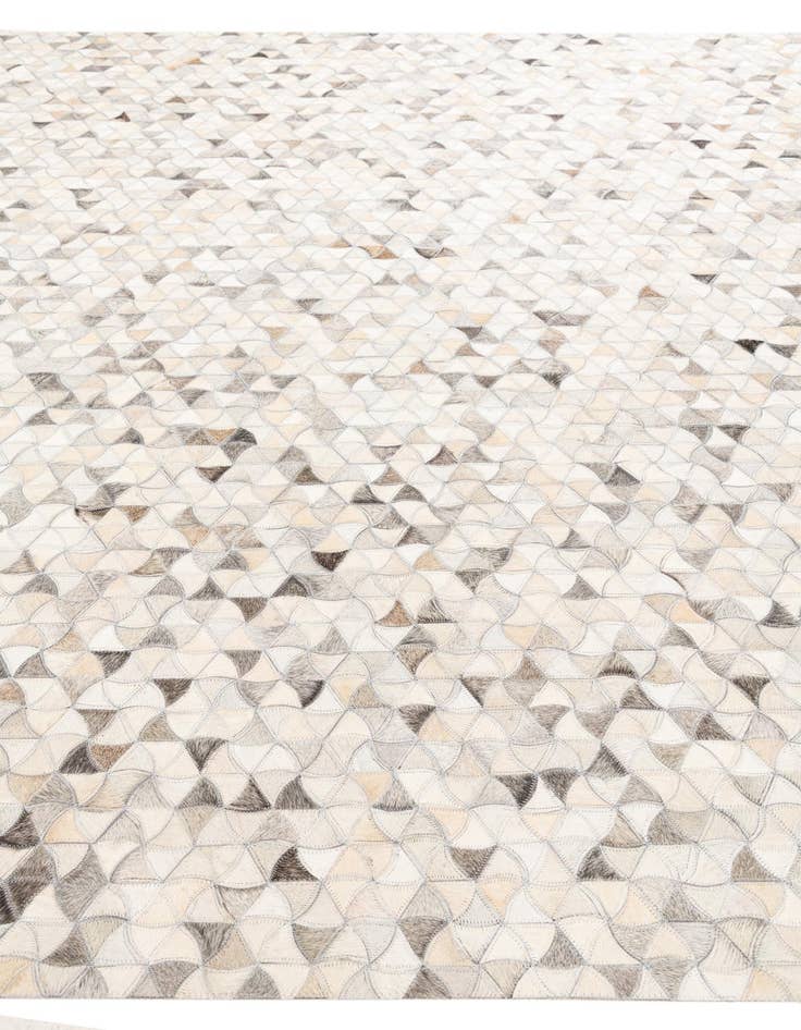 Detail image of 8' x 9' 10 Cowhide Leather Rug