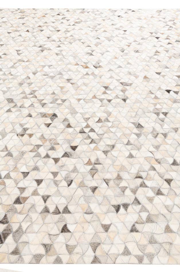 Detail image of 8' x 9' 10 Cowhide Leather Rug