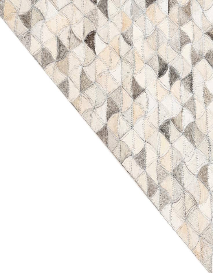 Detail image of 8' x 9' 10 Cowhide Leather Rug