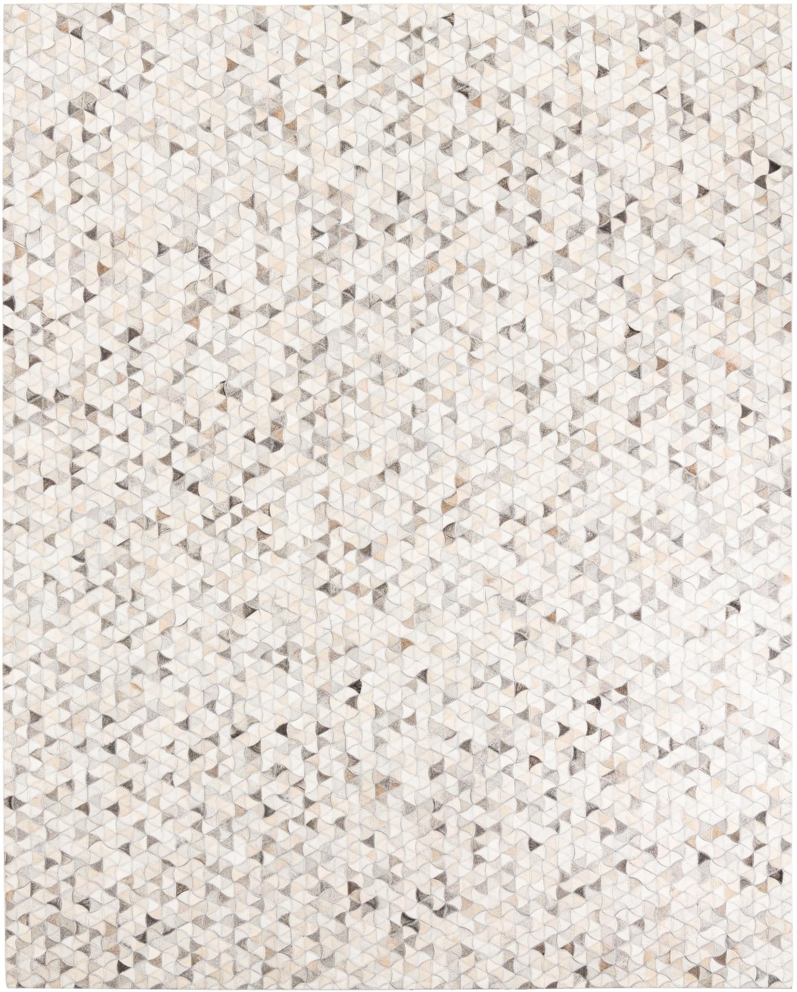 8' x 9' 10 Cowhide Leather Rug