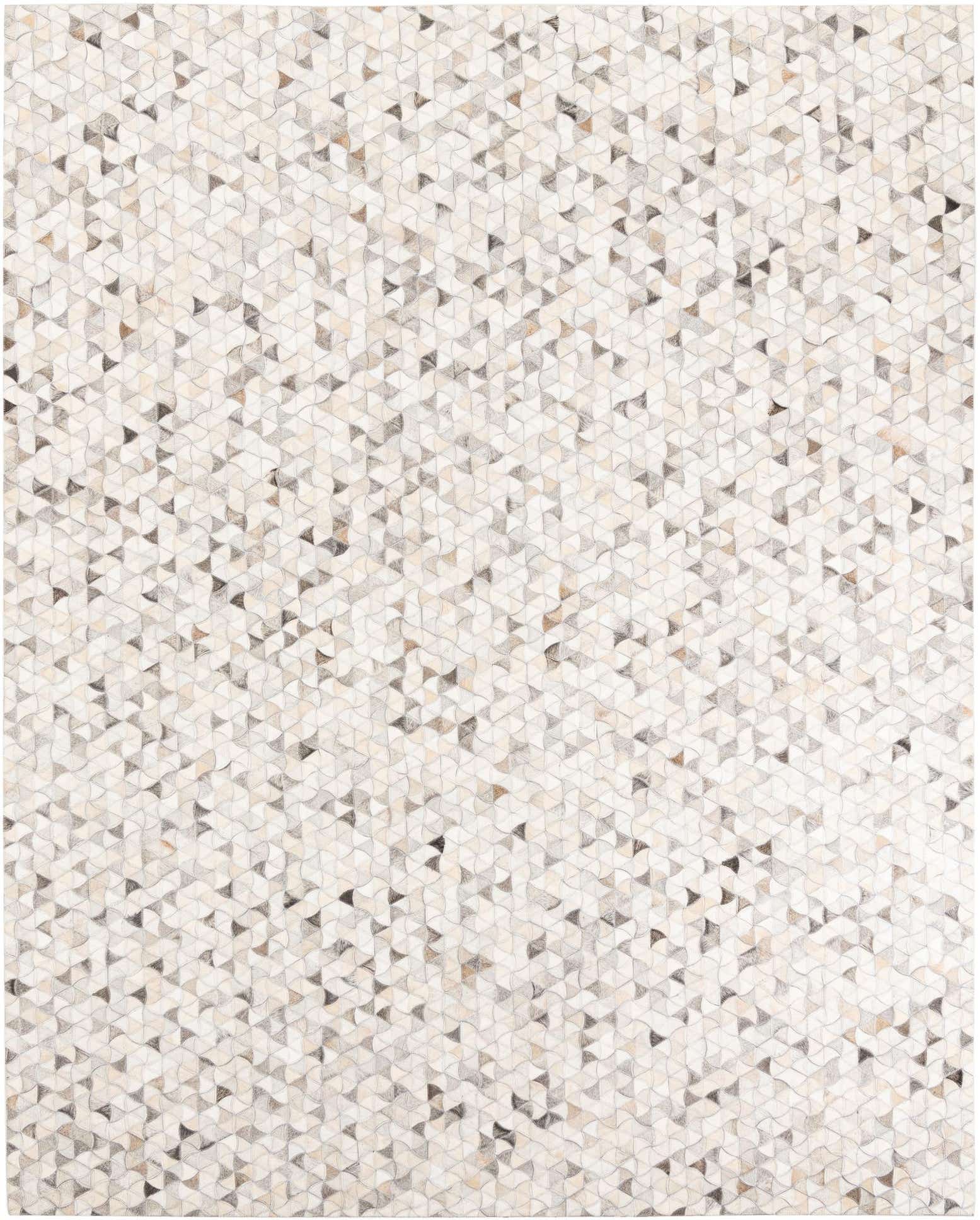 8' x 9' 10 Cowhide Leather Rug
