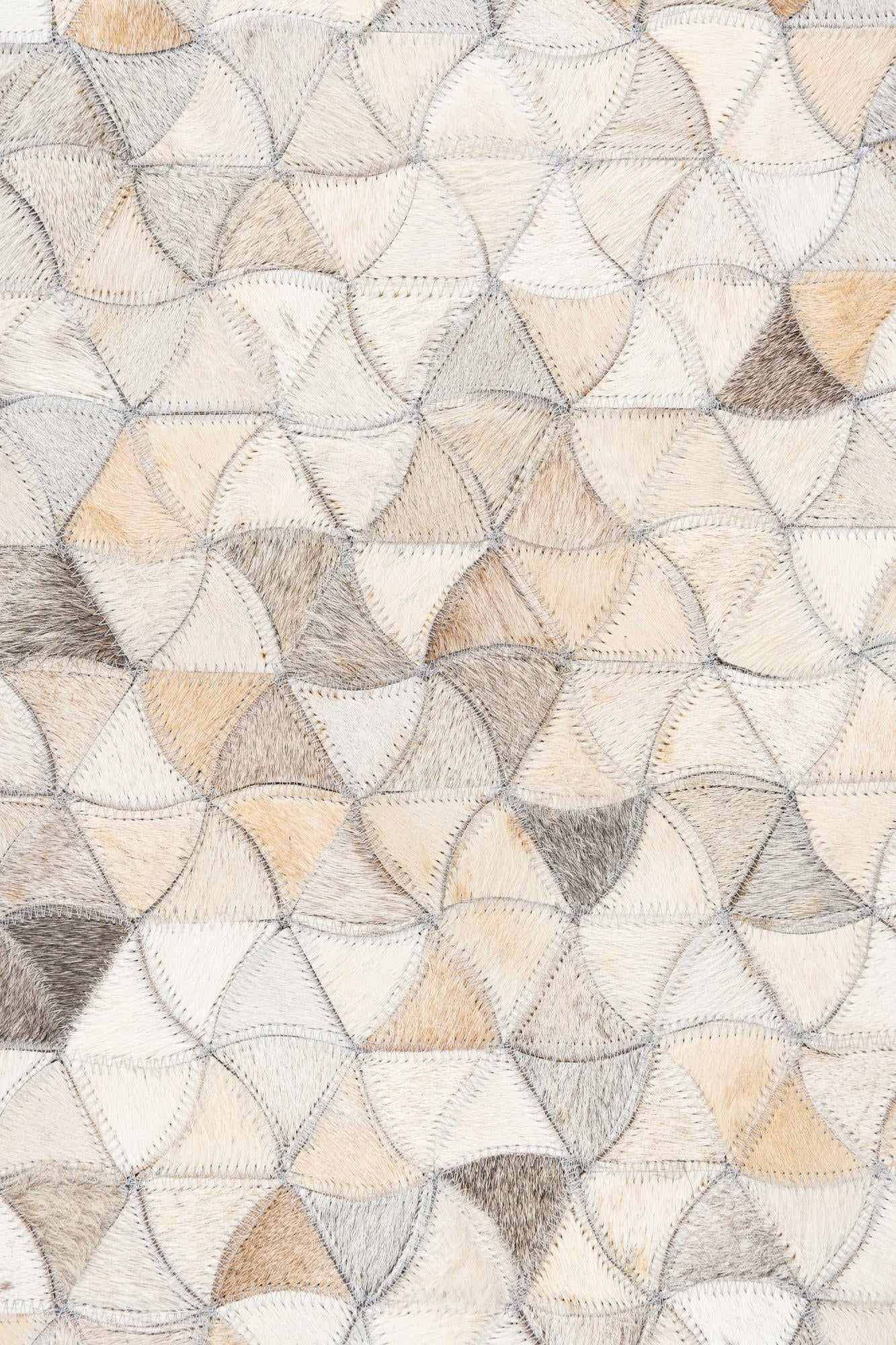 7' 8 x 10' Cowhide Leather Rug