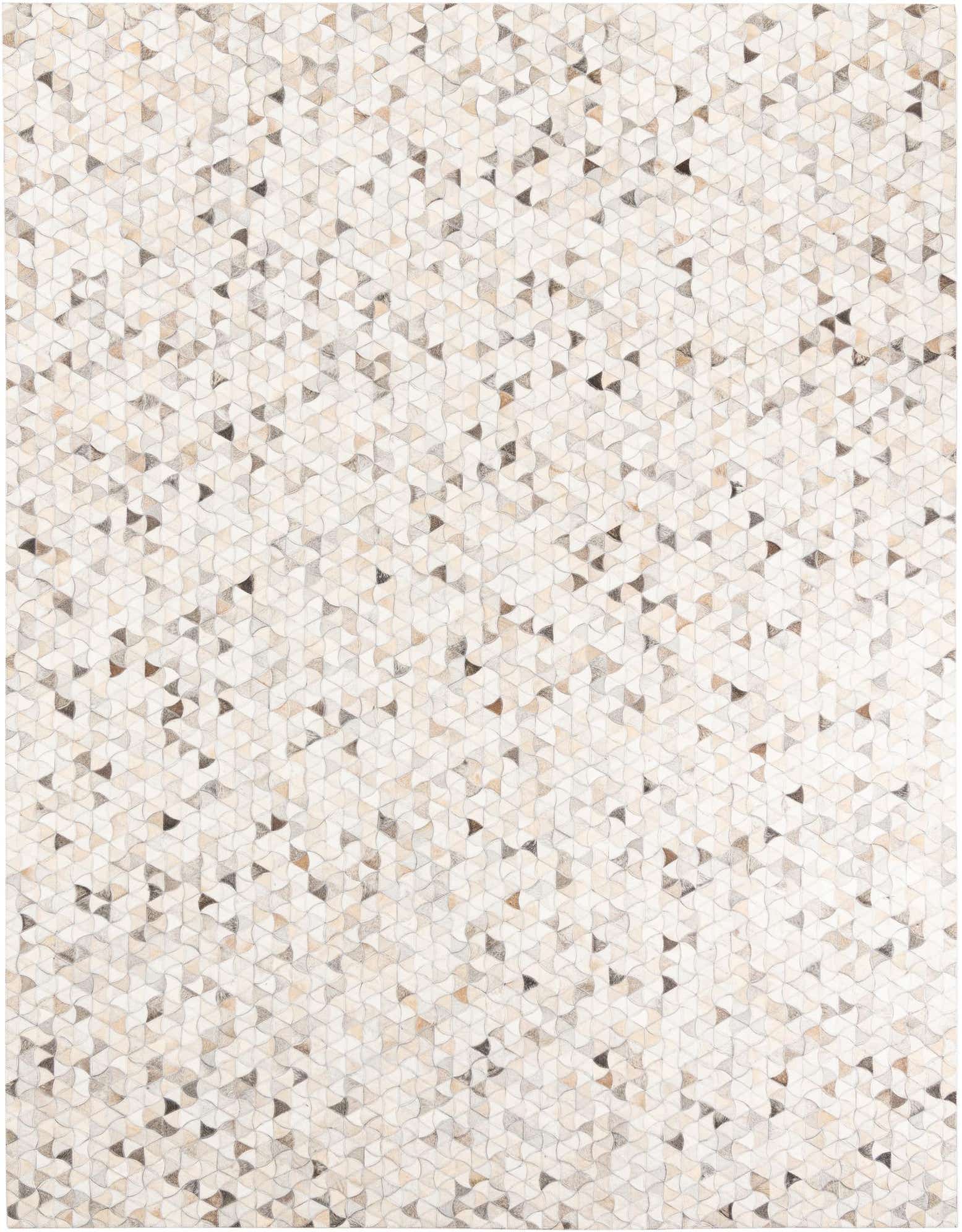 7' 8 x 10' Cowhide Leather Rug