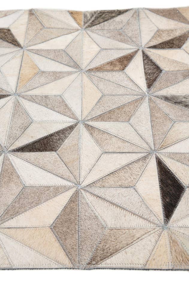 Detail image of 2' 1 x 3' Cowhide Leather Rug