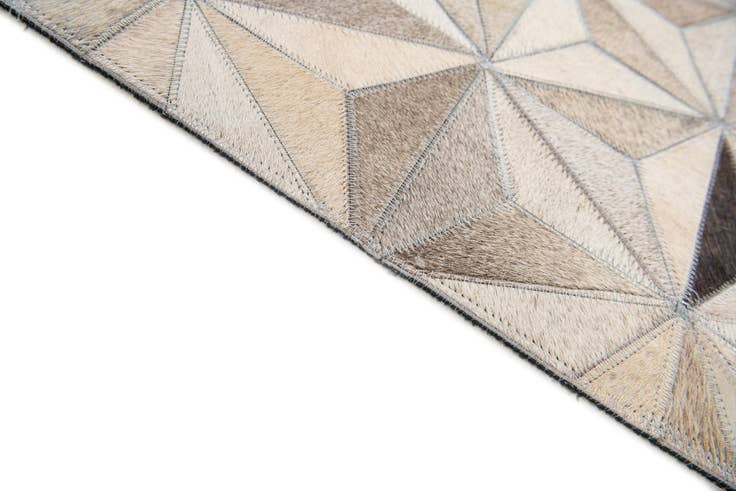 Detail image of 2' 1 x 3' Cowhide Leather Rug