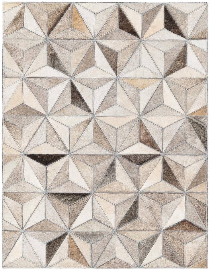 Detail image of 2' 1 x 3' Cowhide Leather Rug