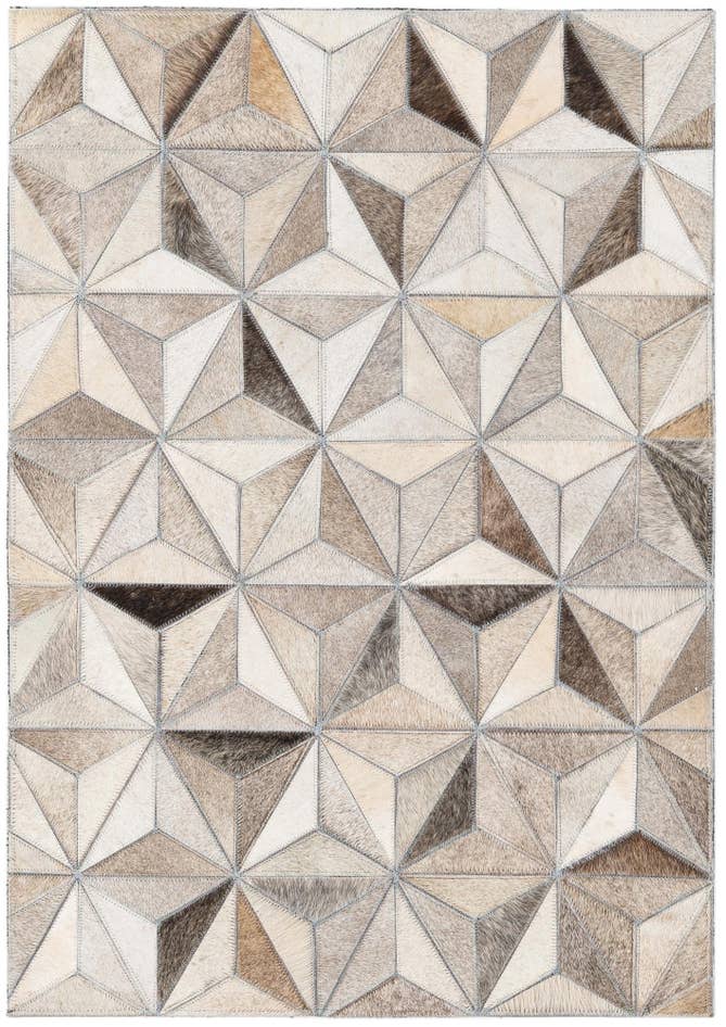 Detail image of 2' 1 x 3' Cowhide Leather Rug