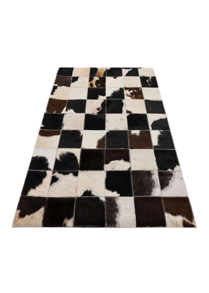 2' x 3' Cowhide Leather Rug