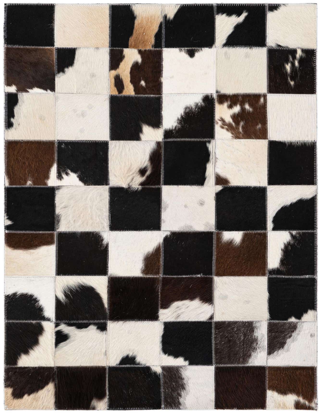2' x 3' Cowhide Leather Rug