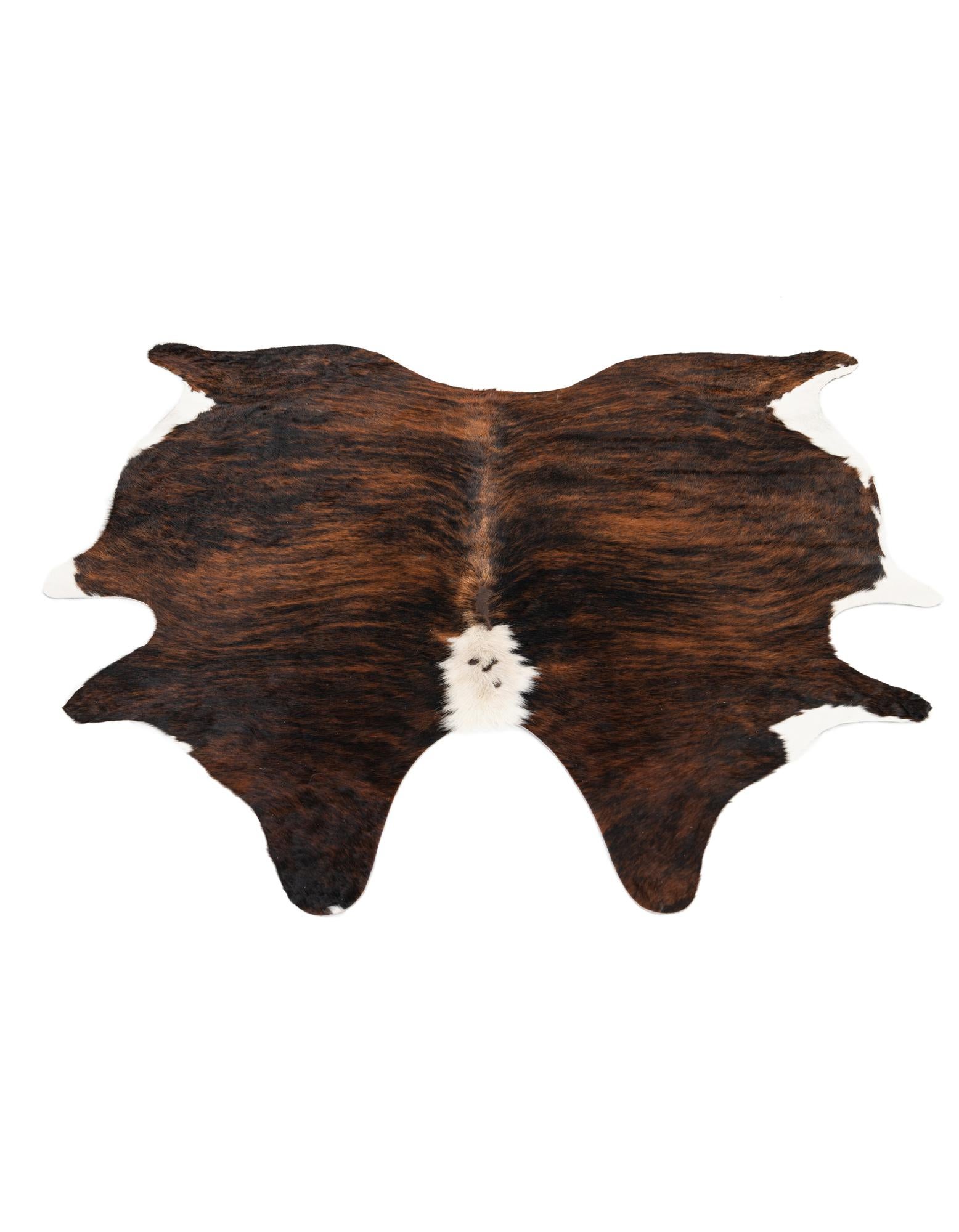 6' 1 x 6' 11 Cowhide Leather Rug