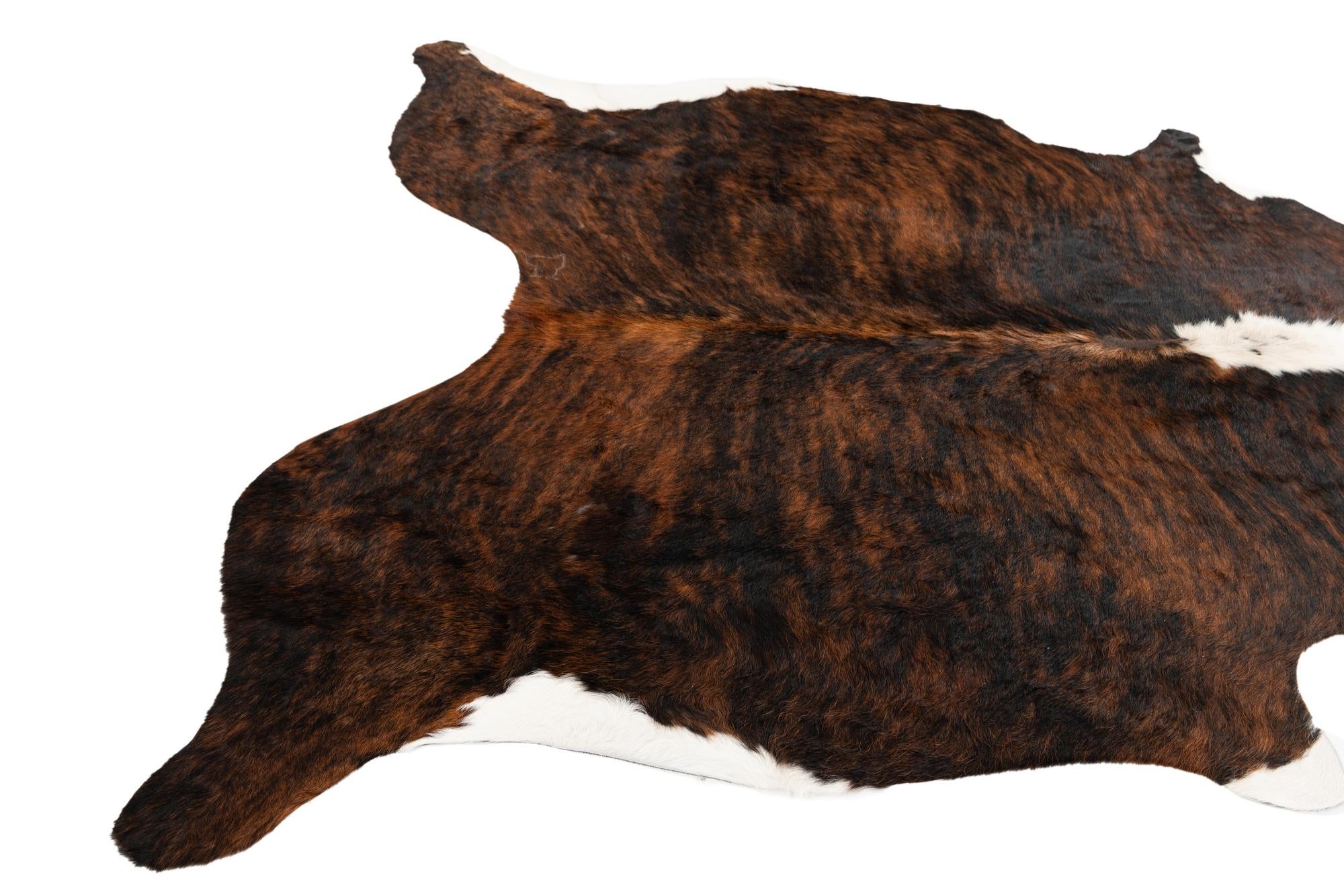 6' 1 x 6' 11 Cowhide Leather Rug
