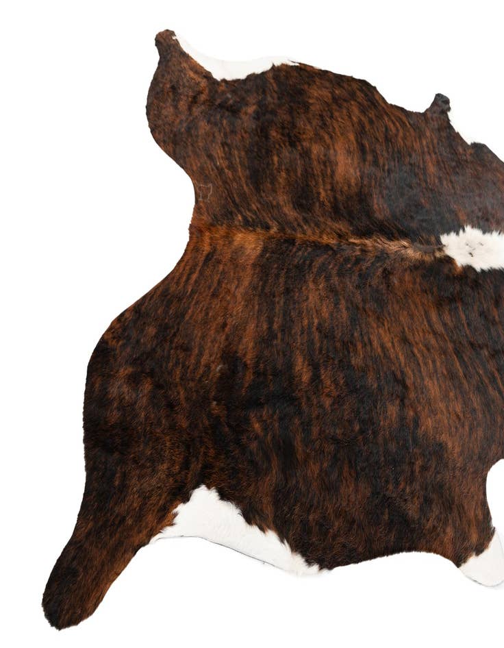 Detail image of 6' 1 x 6' 11 Cowhide Leather Rug