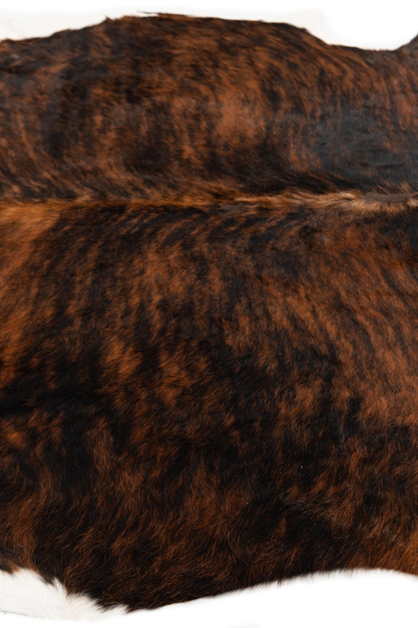 6' 1 x 6' 11 Cowhide Leather Rug