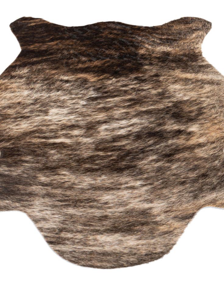 Detail image of 2' 2 x 2' 11 Cowhide Leather Rug