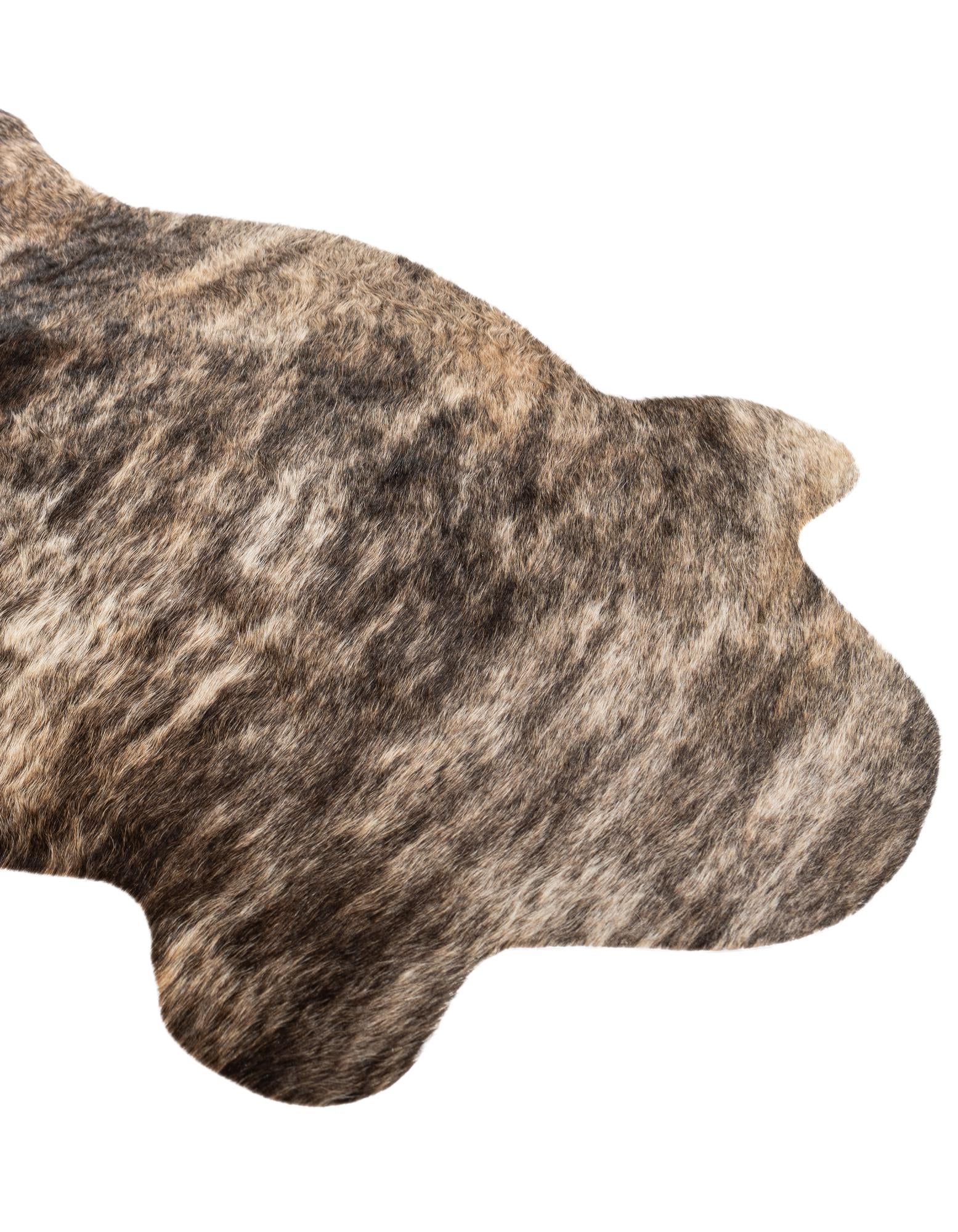2' 2 x 2' 11 Cowhide Leather Rug