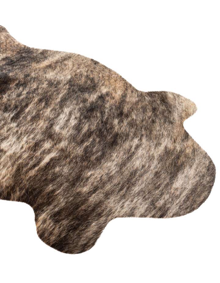 2' 2 x 2' 11 Cowhide Leather Rug