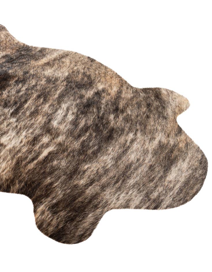 Detail image of 2' 2 x 2' 11 Cowhide Leather Rug