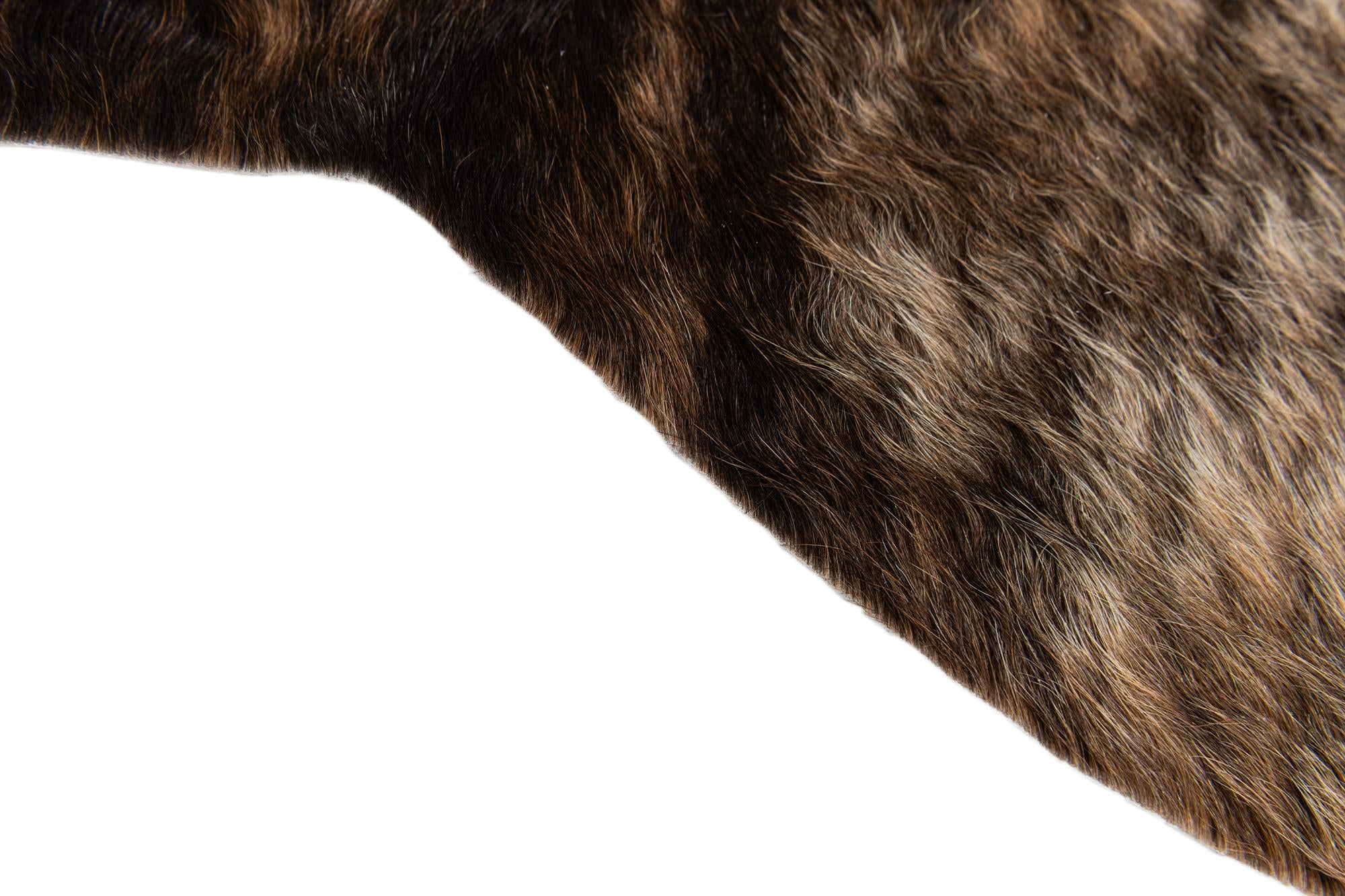 2' 2 x 2' 11 Cowhide Leather Rug