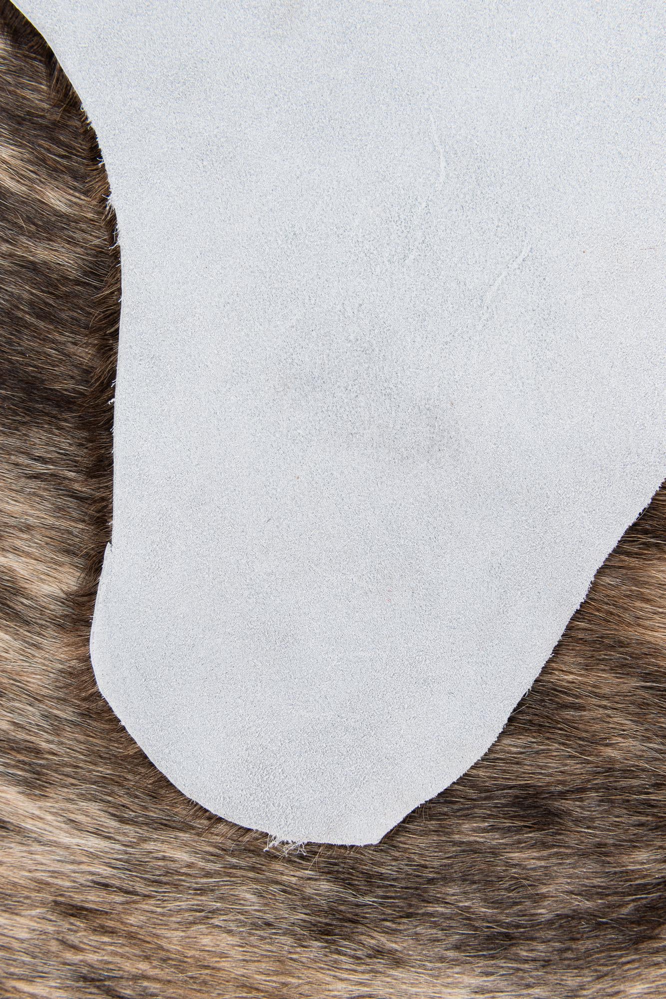 2' 2 x 2' 11 Cowhide Leather Rug