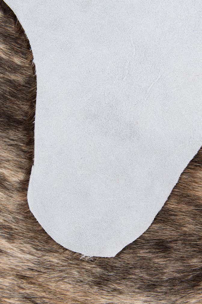 2' 2 x 2' 11 Cowhide Leather Rug