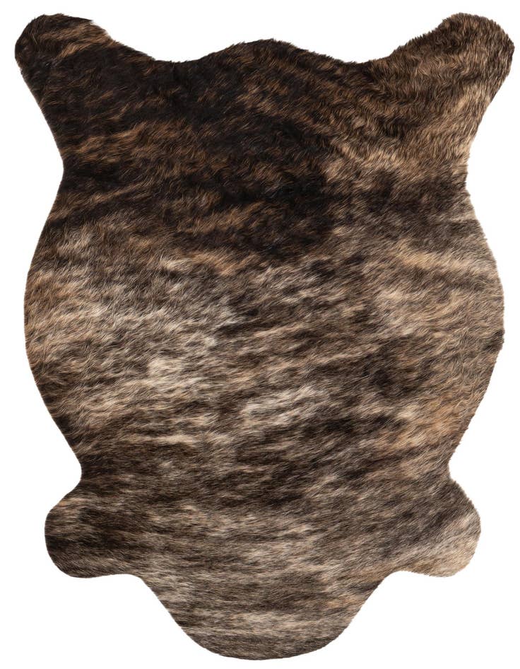 Detail image of 2' 2 x 2' 11 Cowhide Leather Rug
