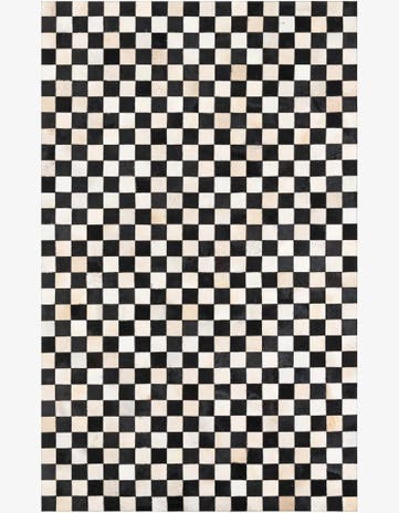 5' x 8' Cowhide Leather Rug