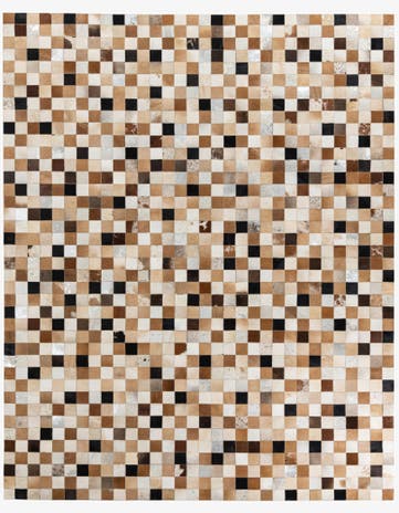 8' x 10' Cowhide Leather Rug