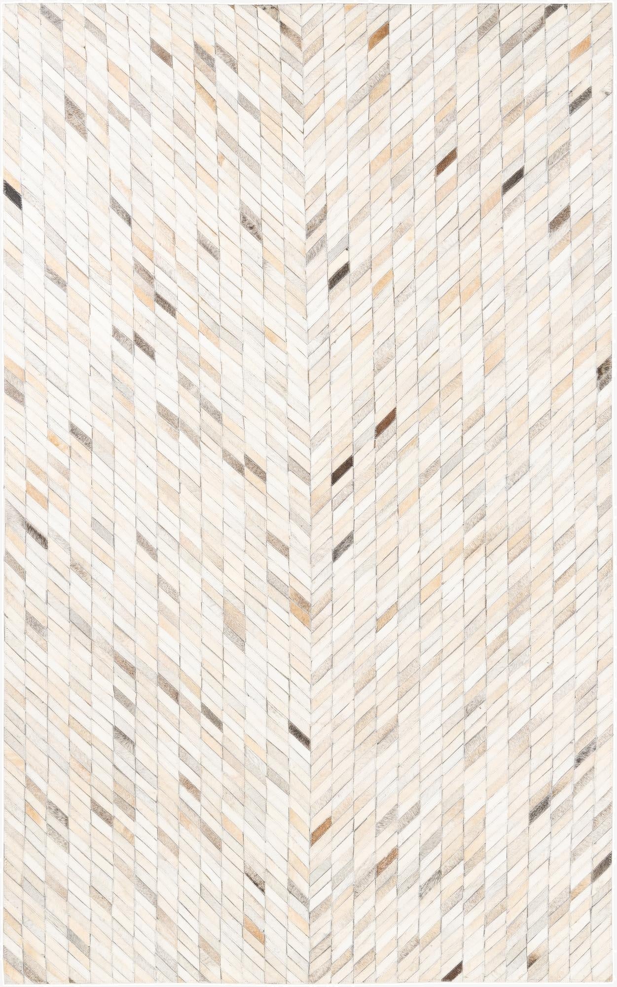 5' x 8' Cowhide Leather Rug