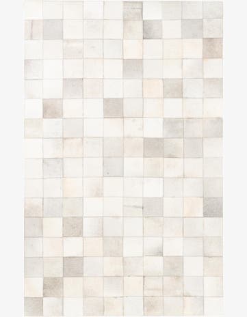 5' x 7' 10 Cowhide Leather Rug