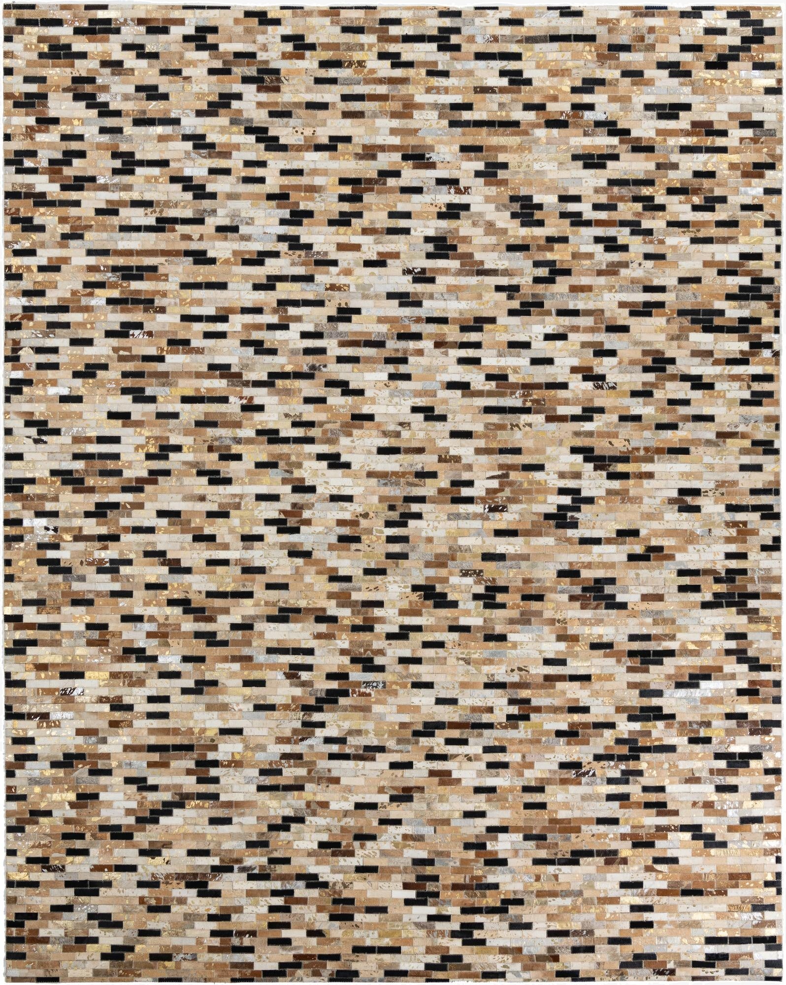 8' x 10' Cowhide Leather Rug