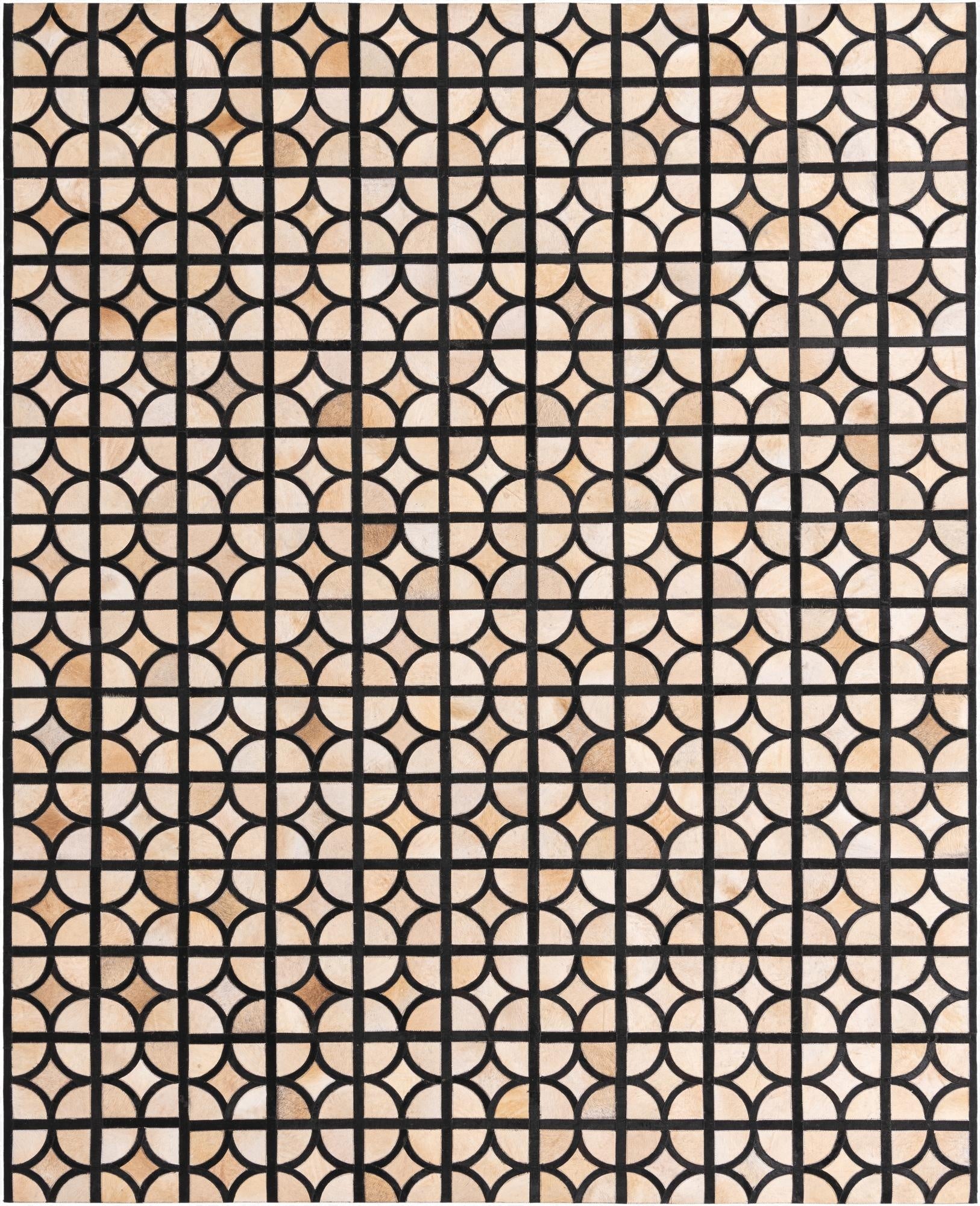 8' 2 x 10' Cowhide Leather Rug