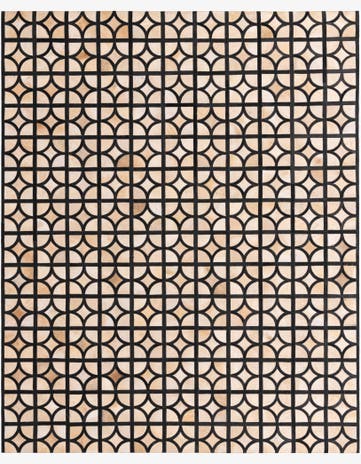 8' 2 x 10' Cowhide Leather Rug