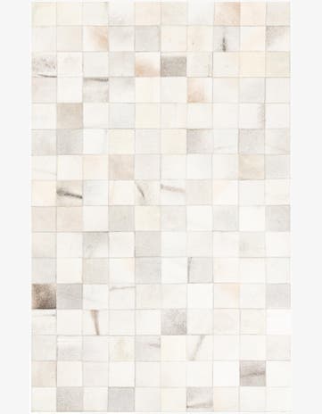 5' x 7' 10 Cowhide Leather Rug