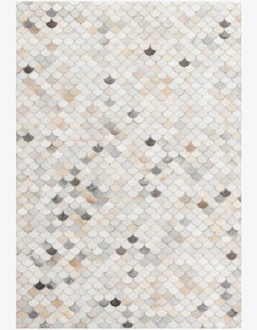 4' x 6' Cowhide Leather Rug