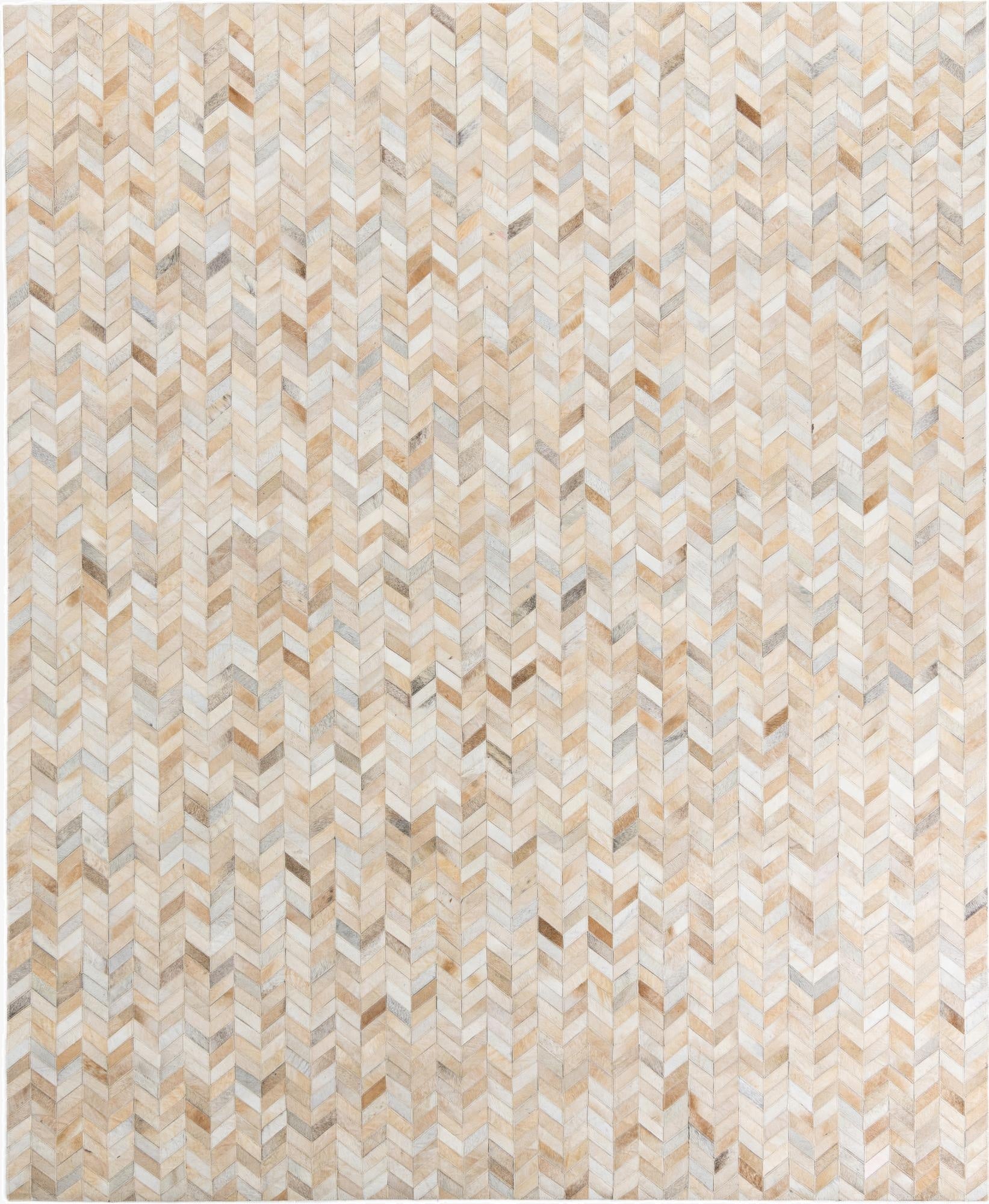 8' x 9' 9 Cowhide Leather Rug