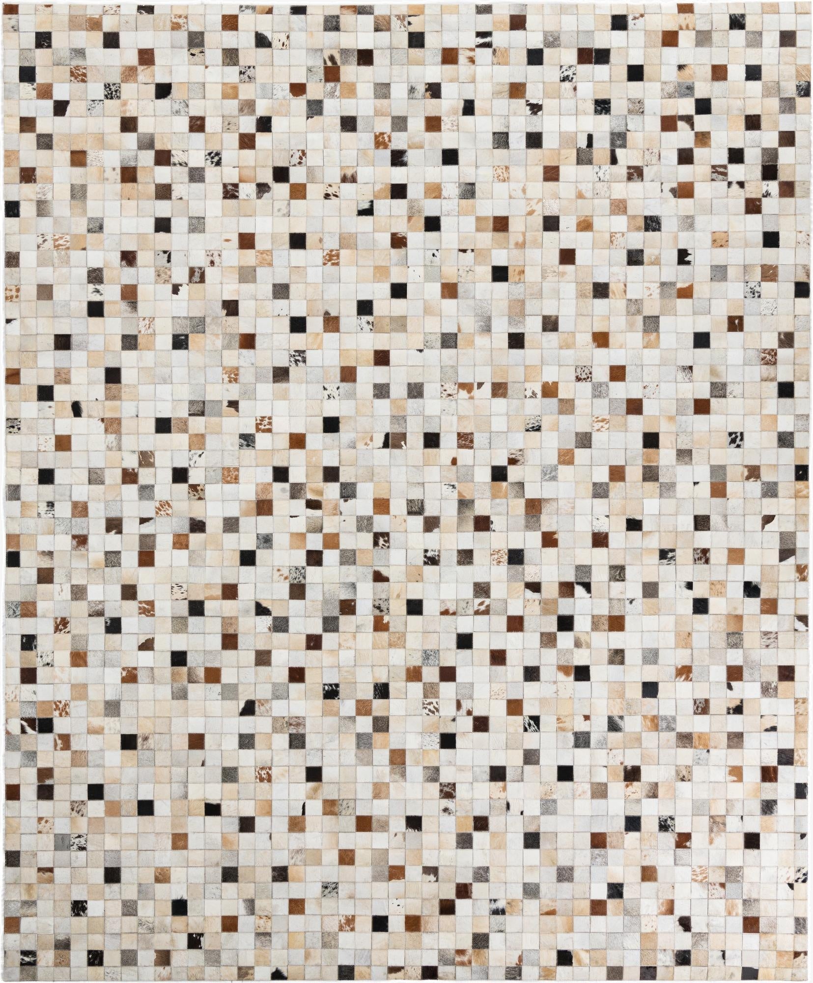 8' 3 x 10' Cowhide Leather Rug