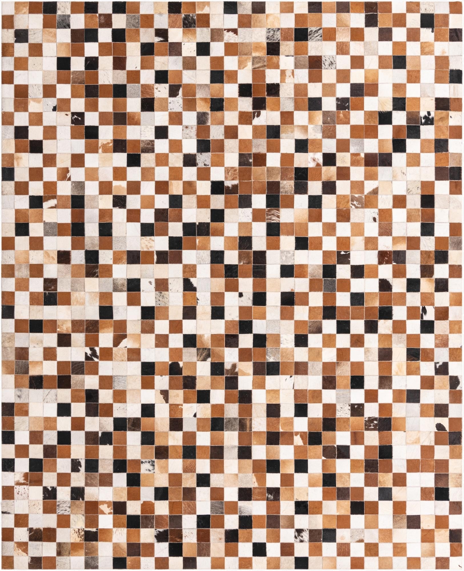 8' x 10' Cowhide Leather Rug