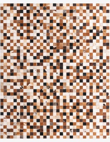 8' x 10' Cowhide Leather Rug