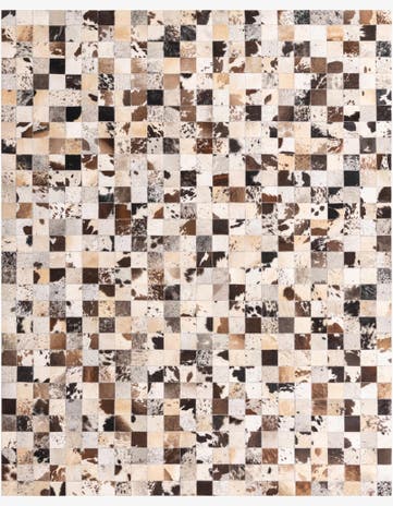 8' x 10' Cowhide Leather Rug
