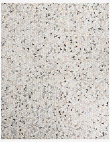 7' 10 x 9' 10 Cowhide Leather Rug